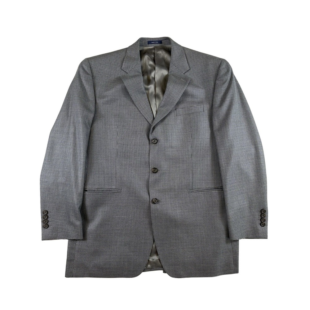 Ralph Lauren Men's size 44L Sports Coat Blazer Jacket Silk Wool Single Breasted